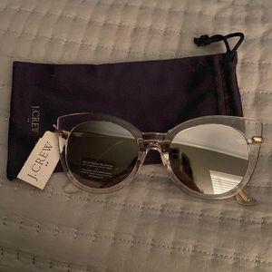 J.Crew Clear Acrylic Mirror Lens Sungalsses